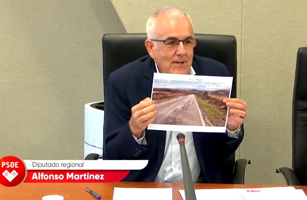 La carretera RM-503, que une Aledo y Bullas, será arreglada de forma integral a instancias del PSOE regional